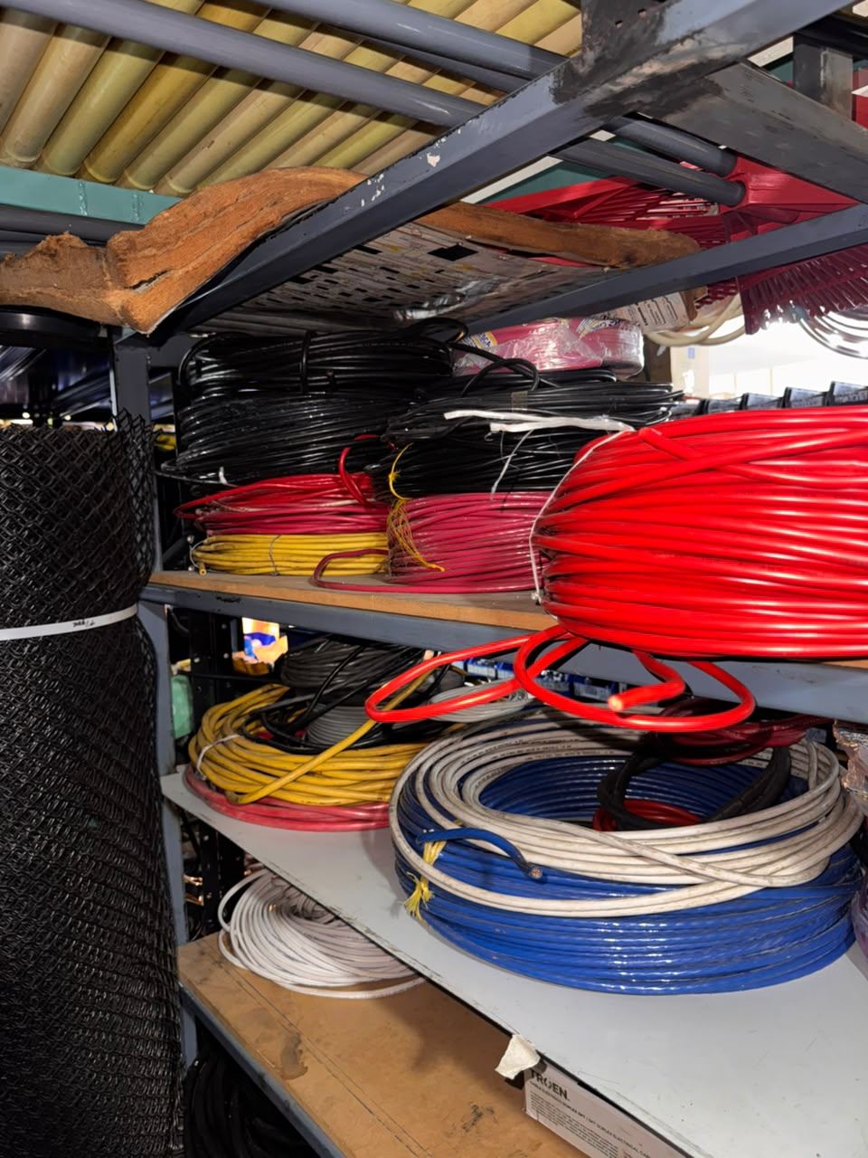 Rolls of electrical wire at Ferrearca