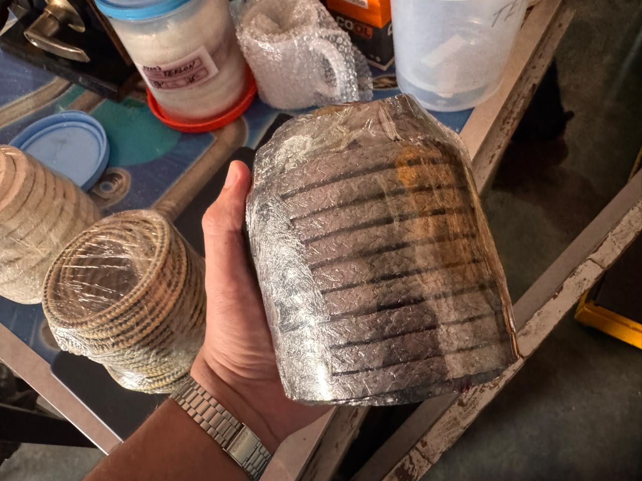 Graphite packing at Ferrearca