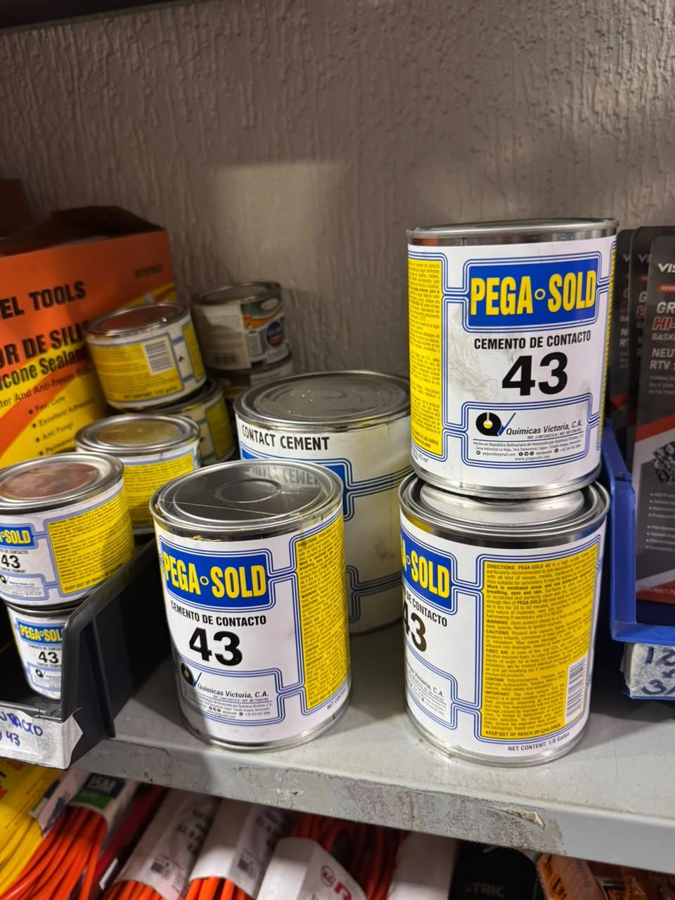 PVC cement at Ferrearca, El Tigre